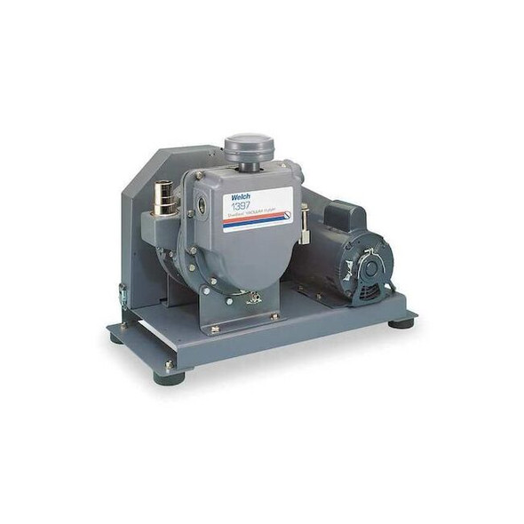 Duoseal Vacuum Pump,1 1/4 hp,1 Phase,115/230V AC 1397B-01