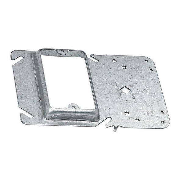 Communication Bracket, 1 Gang, Pre-Galvanized Steel, Square Box Type