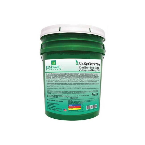 Cutting Oil, Bio-SynXtra, Synthetic, 5 gal, Pail, Light Yellow