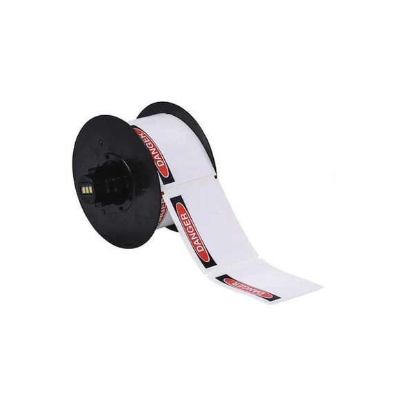 Brady Label Cartridge, Black/Red/White, Labels/Roll: 100 B30-25-854-OSHADA