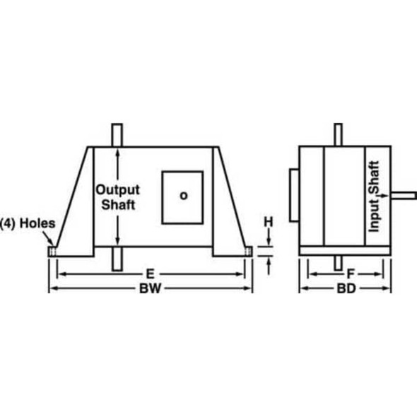 Dayton Vertical Mounting Base 6X503