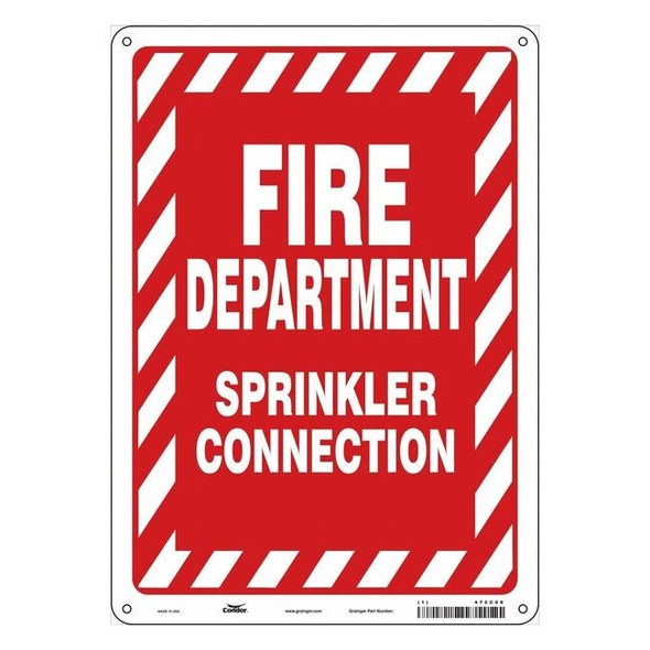 Condor Safety Sign,10" W,14" H,0.032" Thickness 470C08