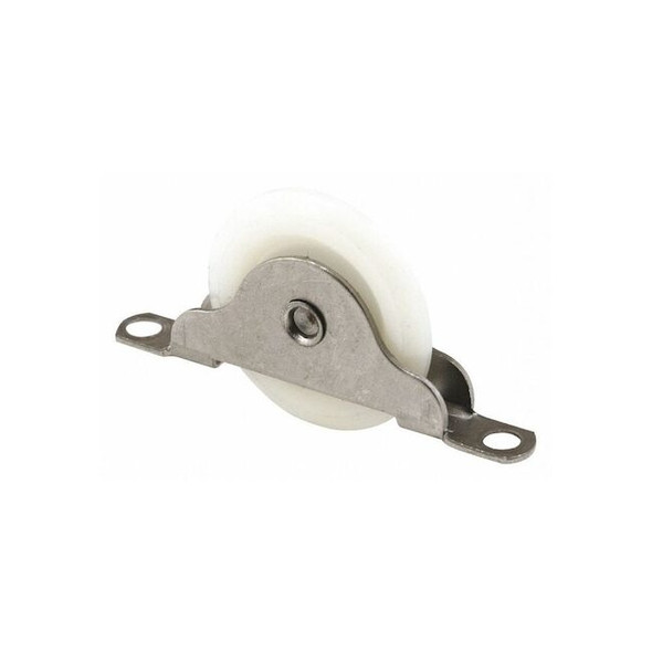 Wood Closet Door Roller, 1-3/16 in. Convex Roller, Bottom Mount (2 Pack)