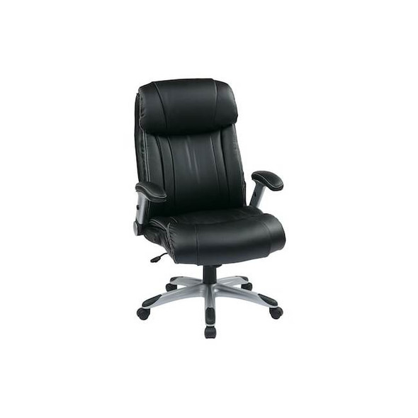 Office Star Executive Office Chair,Black,275 lb cap. ECH38665A-EC3