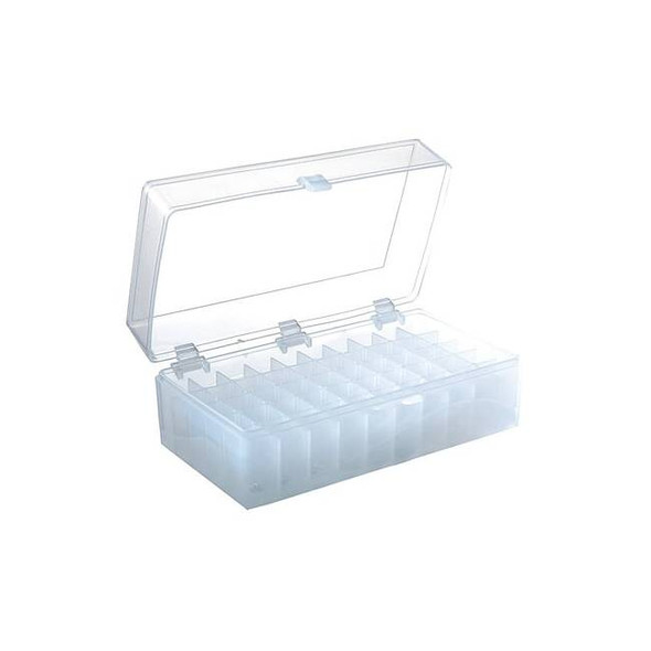 Heathrow Scientific Hinged Tube Storage Box,Ntrl,50-Well,PK5 120032