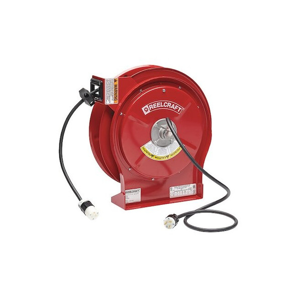 Reelcraft Power Cord Reel with 50 ft. Cord 1-Outlet 12/3 L 5550 123 3A