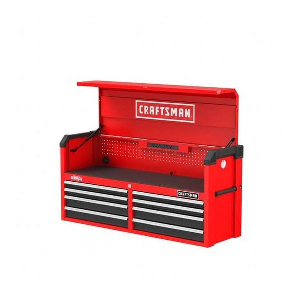 S2000 Open Tool Chest, 8 Drawer, Red, Steel, 52 in W x 16 in D x 24-1/2 in H