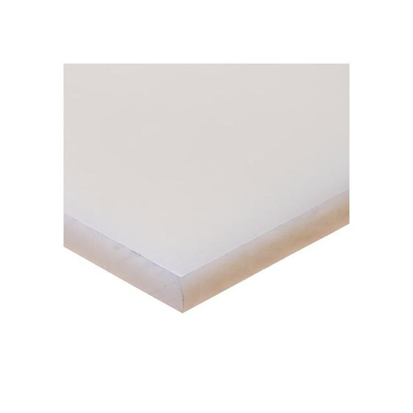 Manufacturer Varies White Polypropylene Plastic Bar 48" L, 6" W BULK-PS-PP-459