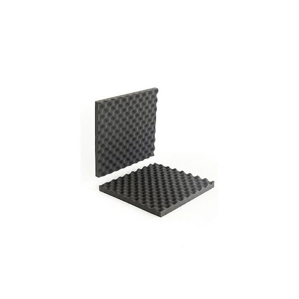 Foam Set, 36 in Length, 24 in Width, 2 in Height, Black, 9 PK