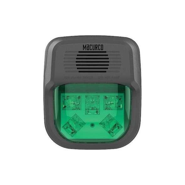 Macurco HornandStrobe,Green,ForNotification/6/12 HS-G