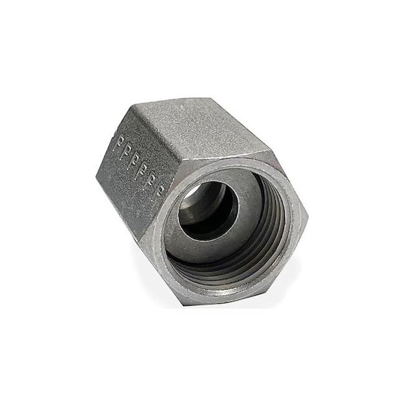 Parker Nut, Steel, O-Ring Face Seal, 1/2 in 8 TLFA-S