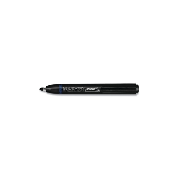 Dura-Ink 20 Ink Markers, Black, 1/16 in, Felt