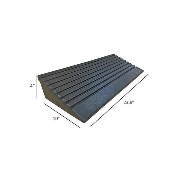 Electriduct Cable Ramp, 4 in H, 10 in L, 23.80 in W, Rubber CR-RPS-CURB-5T-4