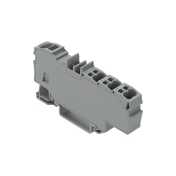 Wago TermBlock,2.91"L,1.3"W,0.35"D,Gry,1Pole 2006-8031