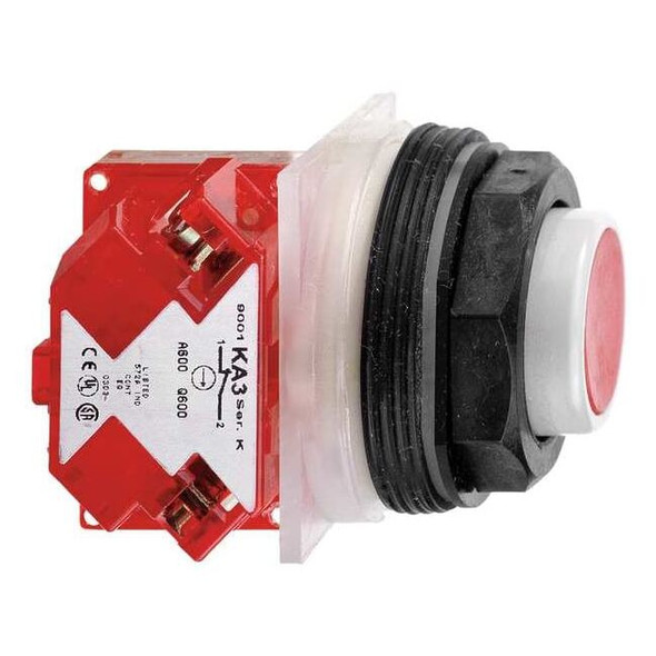Schneider Electric Push Button Operator, 30 mm, 1NC, Red 9001SKR3RH6