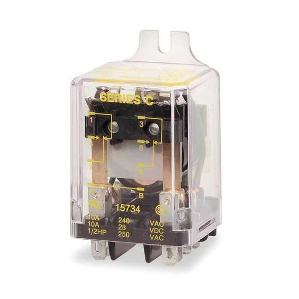 Schneider Electric Flange Relay,24VAC,8 Pins,12A @ 240V AC 8501KFR12V14
