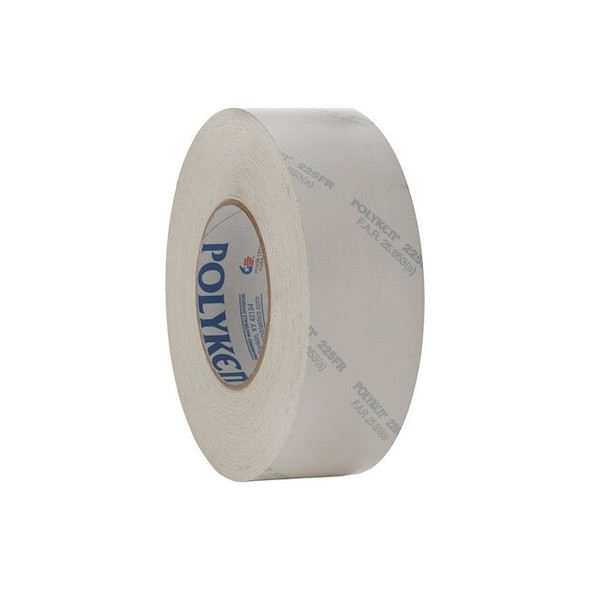 Polyken Duct Tape,Rubber,Cloth,White 225FR