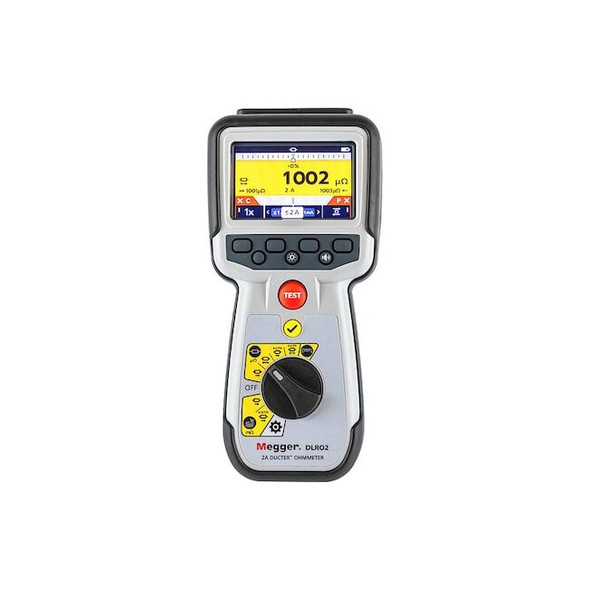 Megger MicroOhmmeter,2kiloohm,Digital,3"Display DLRO2