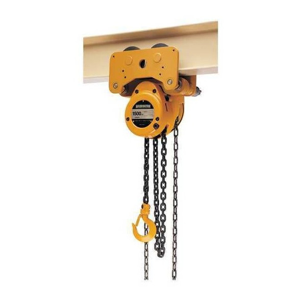 Harrington Hoist/Trolley,1000lb,10ftLift NTH005-10