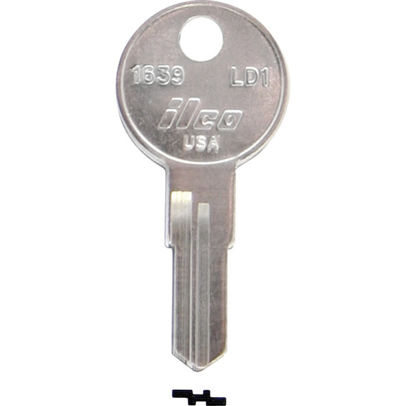 ILCO Larson Nickel Plated Storm Door Key, LD1 / 1639 (10-Pack) IAL00000612