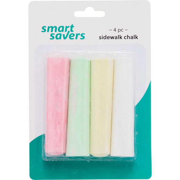 Smart Savers Sidewalk Chalk (4-Count) 820229 Pack of 12