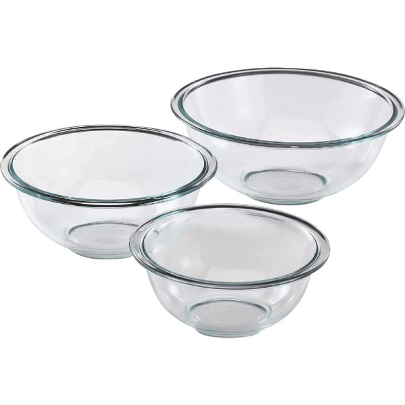 Pyrex Prepware Glass Mixing Bowl Set (3-Piece)