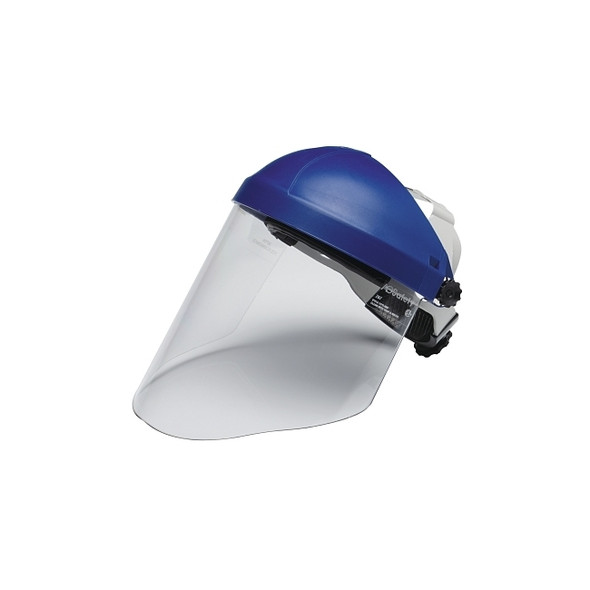 Ratchet Headgear H8A with 3M™ Clear Polycarbonate Faceshield WP96, Uncoated, Clear, 9 in L x 14 in H