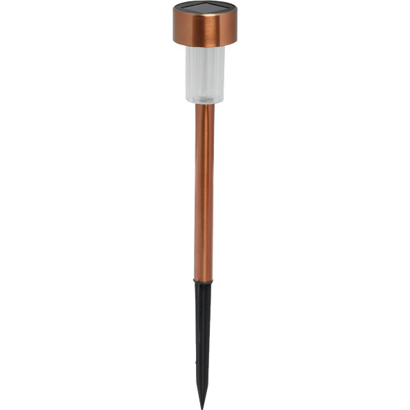 Outdoor Expressions Copper 2.10 Lumens Metal Mini Solar Path Light Pack of 16