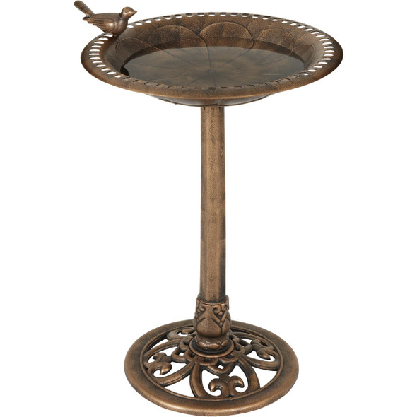 Best Garden Antique Bronze Decorative Pedestal Bird Bath B008-B
