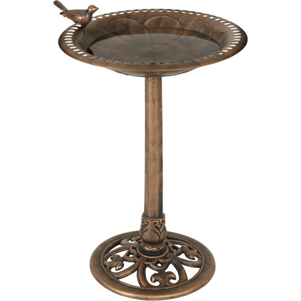Best Garden Antique Bronze Decorative Pedestal Bird Bath Best Garden Antique Bronze Decorative Pedestal Bird Bath