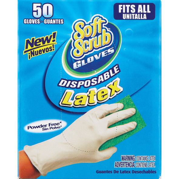 Soft Scrub 1 Size Fits All Latex Disposable Glove (50-Pack) Soft Scrub 1 Size Fits All Latex Disposable Glove (50-Pack)