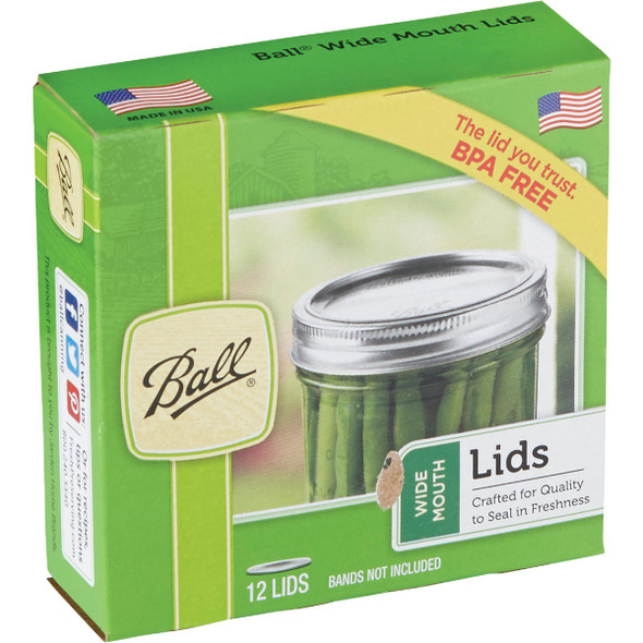 Ball Wide Mouth Dome Canning Lid (12-Count) 1440042050