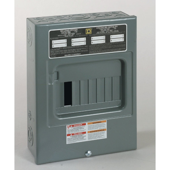 Square D QO 100A 8-Space 16-Circuit Indoor Main Lug Load Center QO816L100SCP
