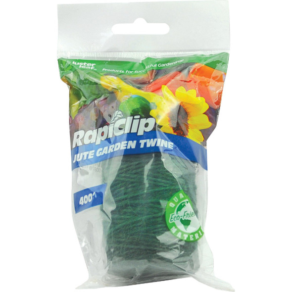 Rapiclip 400 Ft. Green Jute Garden Twine Plant Tie 878