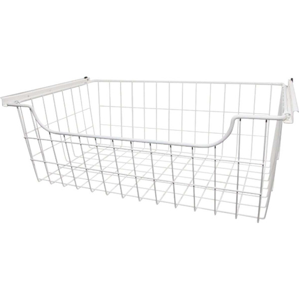 Easy Track 8 In. White Wire Basket 1308