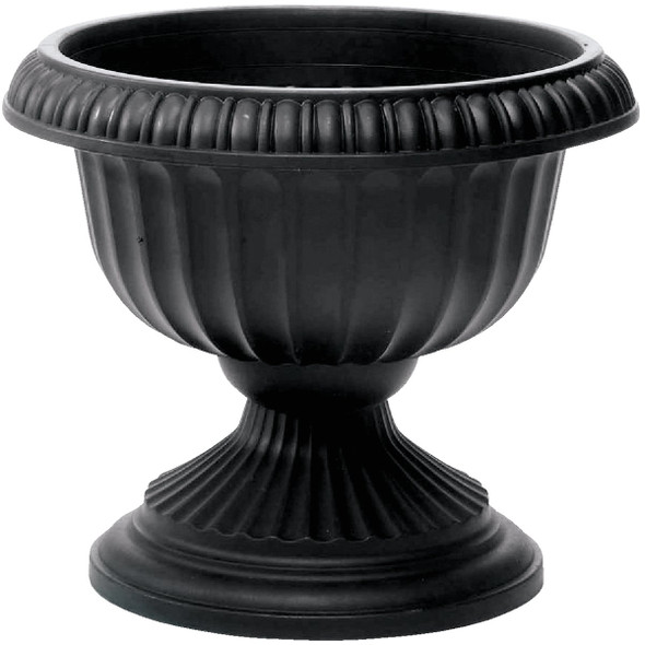 Novelty 12 In. W. x 11 In. H. x 12 In. L. Poly Black Urn 39128