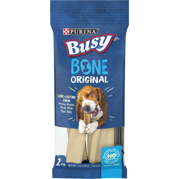 Purina Busy Bone Small & Medium Dog Meat Flavor Dental Dog Treat (2-Pack) 381416