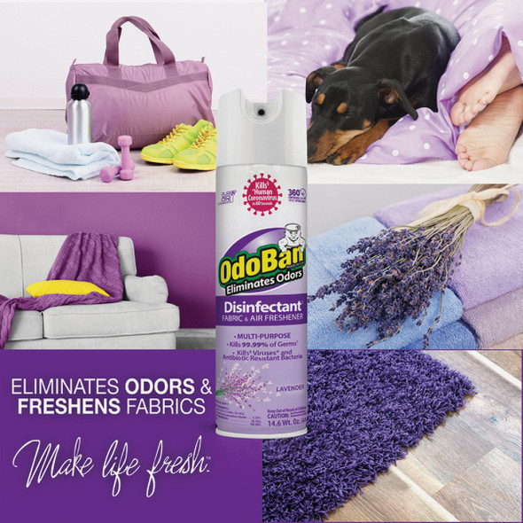 OdoBan 14 Oz. Lavender Fabric & Air Freshener 910101-14A6 642233