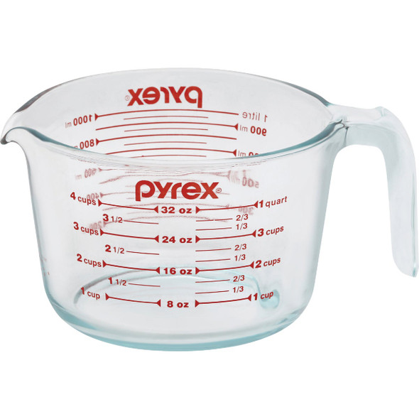 Pyrex Prepware 4 Cup Clear Glass Measuring Cup 6001076