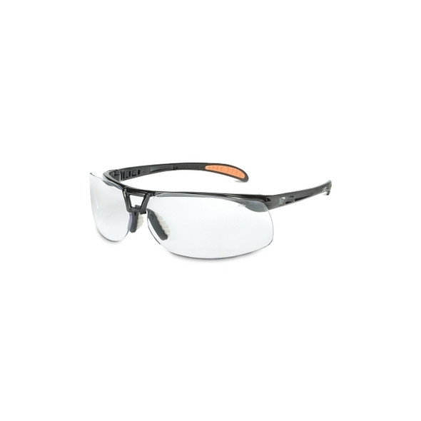 Protégé Eyewear, Clear Polycarbonate Lens, HydroShield® Anti-Fog Coating, Black Polycarbonate Frame Pack of 10