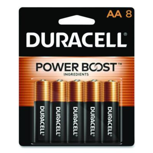 Duracell® Power Boost CopperTop Alkaline AA Batteries, 8/Pack MN1500B8Z Duracell® Power Boost CopperTop Alkaline AA Batteries, 8/Pack MN1500B8Z