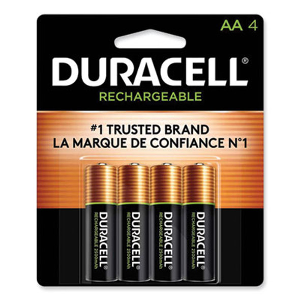 Duracell® Rechargeable Staycharged Nimh Batteries, Aa, 4/pack DX1500B4N