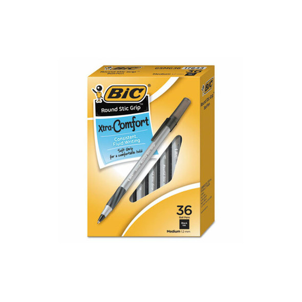 BIC® PEN,RND STIC GRIP,36PK,BK GSMG361-BK BIC® PEN,RND STIC GRIP,36PK,BK GSMG361-BK