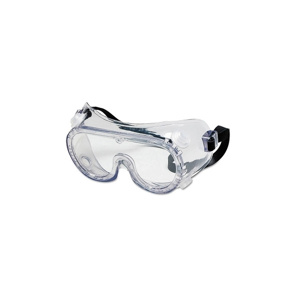 Protective Goggles, Clear/Clear, PVC, Antifog, Chemical Resistant, Indirect Vent