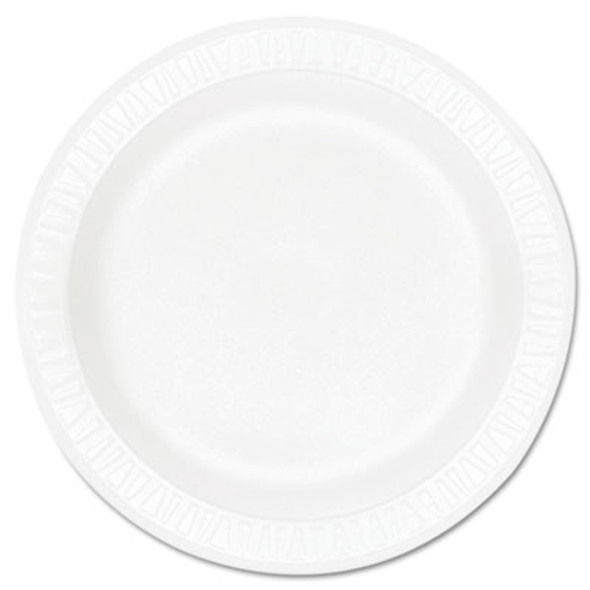 Dart® Concorde Foam Plate, 9" Dia, White, 125/pack, 4 Packs/carton 9PWCR