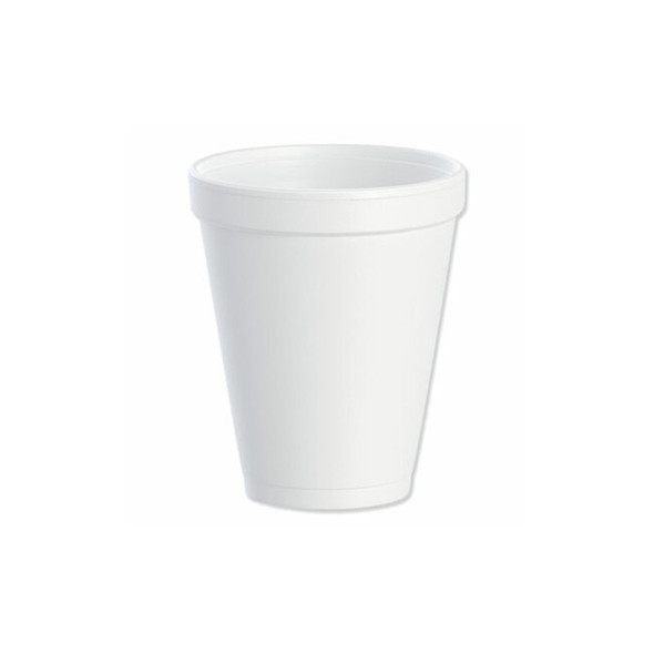 Dart® Foam Drink Cups, 10 Oz, White, 25/bag, 40 Bags/carton 10J10