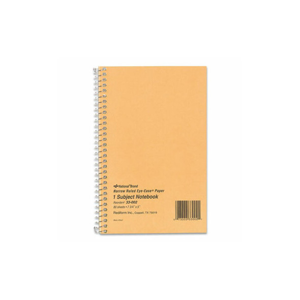 National® NOTEBOOK,WRBND,7.75X5 33002