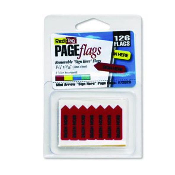 Redi-Tag® FLAG,SIGN HERE,126,AST B72020