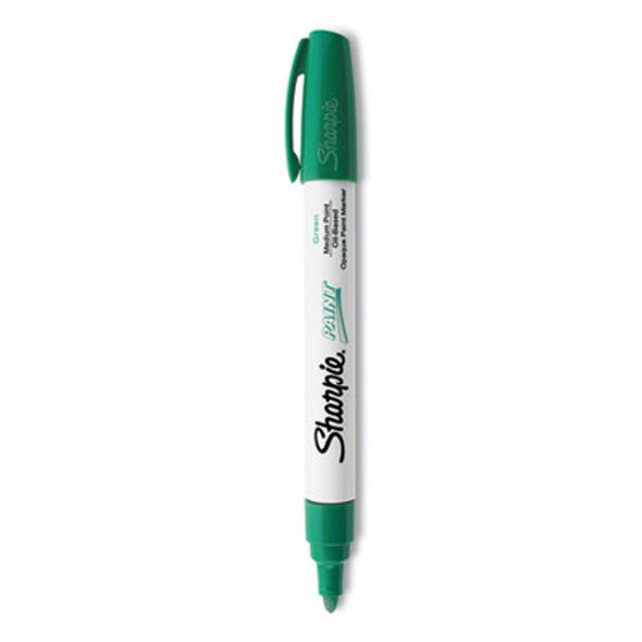 Sharpie® Permanent Paint Marker, Medium Bullet Tip, Green 35552