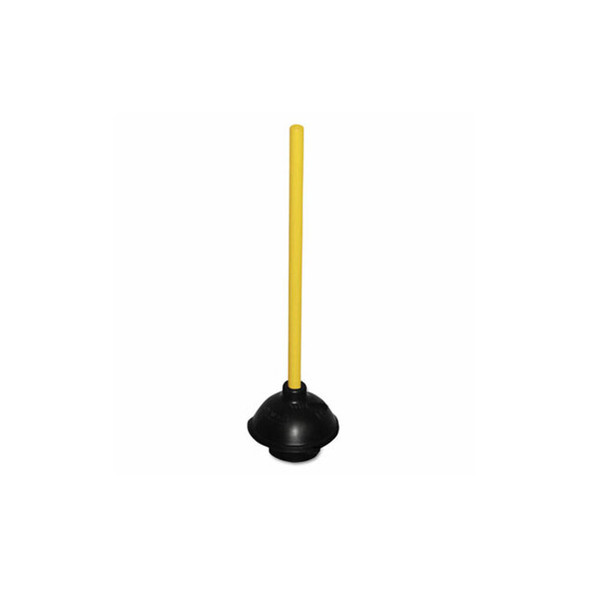 Impact® Plunger, 20" Wood Handle, 6" dia, Black 9201